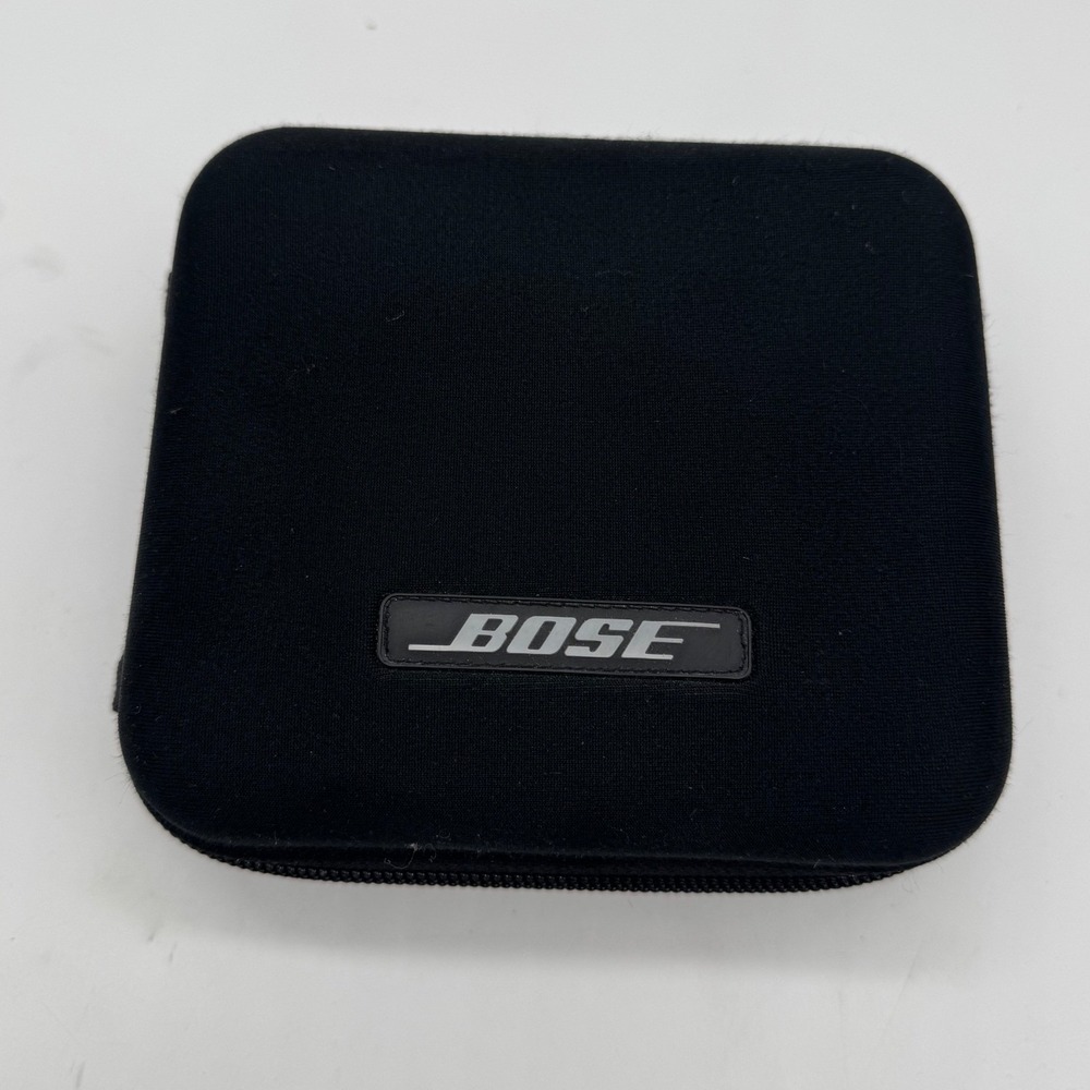 Bose On-Ear Wired Headphones Silver Black Foldable with Case Untested